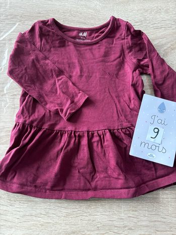 Robe bordeaux HM t.9m