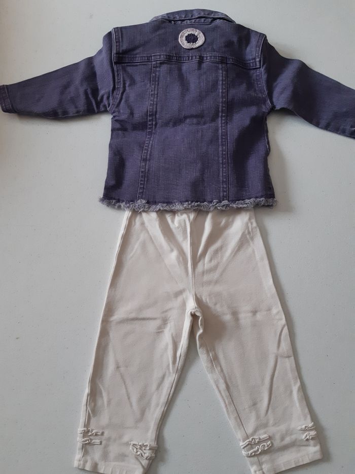 Lot de veste en jean avec haut et bas offert, les 3 pieces = 2 euros - photo numéro 3