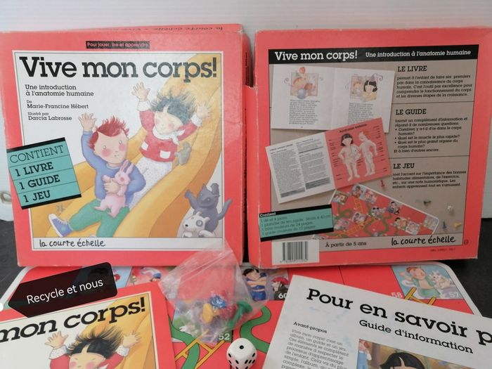 livre et jeu pedagogique '' vive mon corps des 5 ans ''