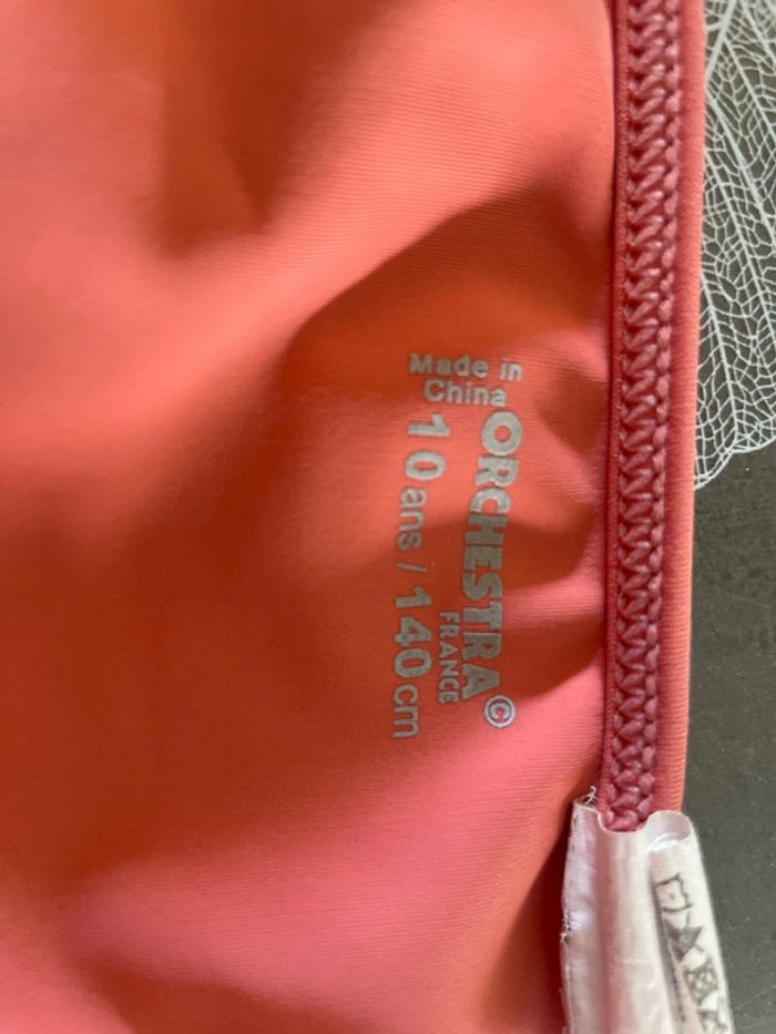 Maillot de bain Orchestra 10ans saumon/abricot - photo numéro 6