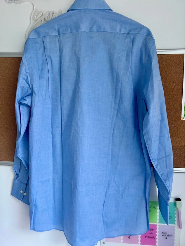 Chemise Regular Fit Bleu Tommy Hilfiger Vintage taille 40/42 - photo numéro 2