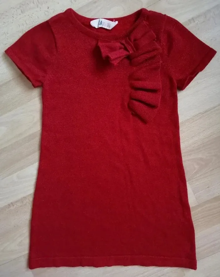 Robe rouge scintillante 6 ans H&M - photo numéro 2