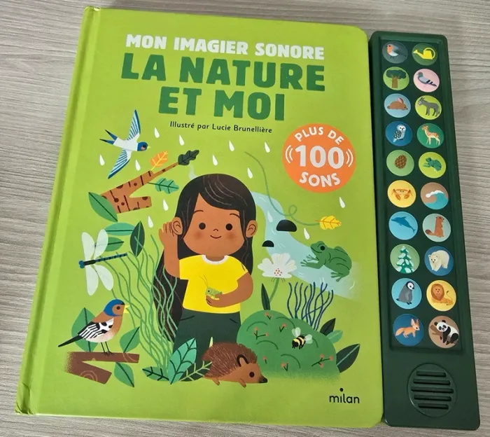 Livre mon imagier sonore la nature et moi