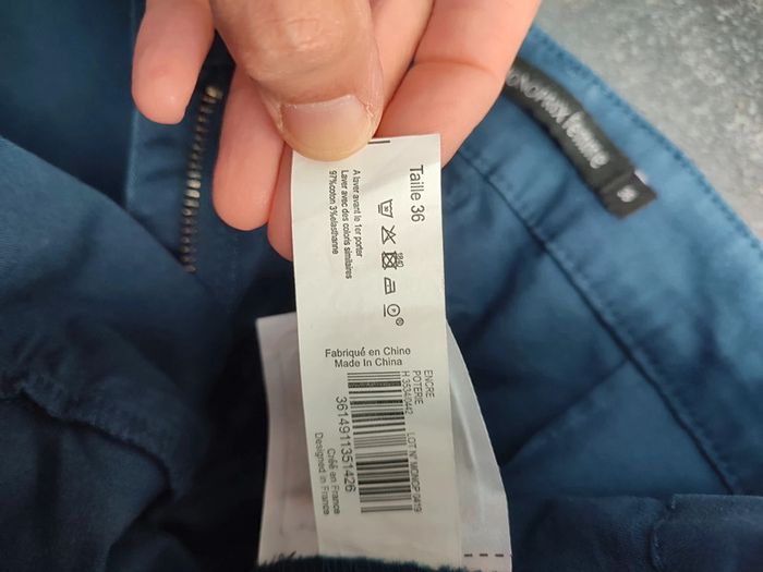 Short taille haute marine S - photo numéro 9