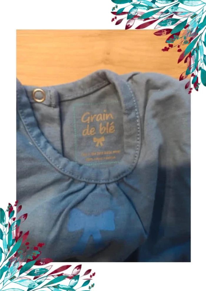 Tee shirt manches longues fille 6 mois - photo numéro 2