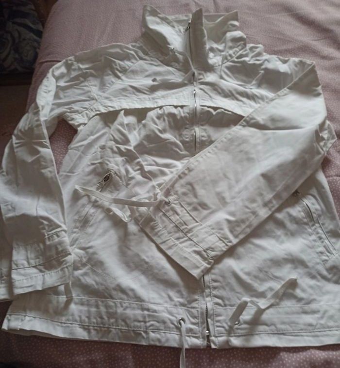 Veste légère / Coupe-vent Blanc Pur - Style Sport-Chic - photo numéro 2