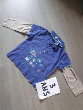 Maillot t-shirt polo 3ans garçon