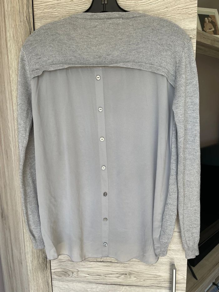 Joli pull fin gris argenté - photo numéro 8