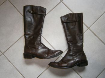 Bottes en cuir TOPY marron P38