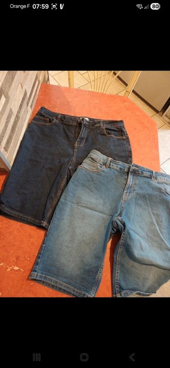 Lot de 2 bermudas femme taille 40