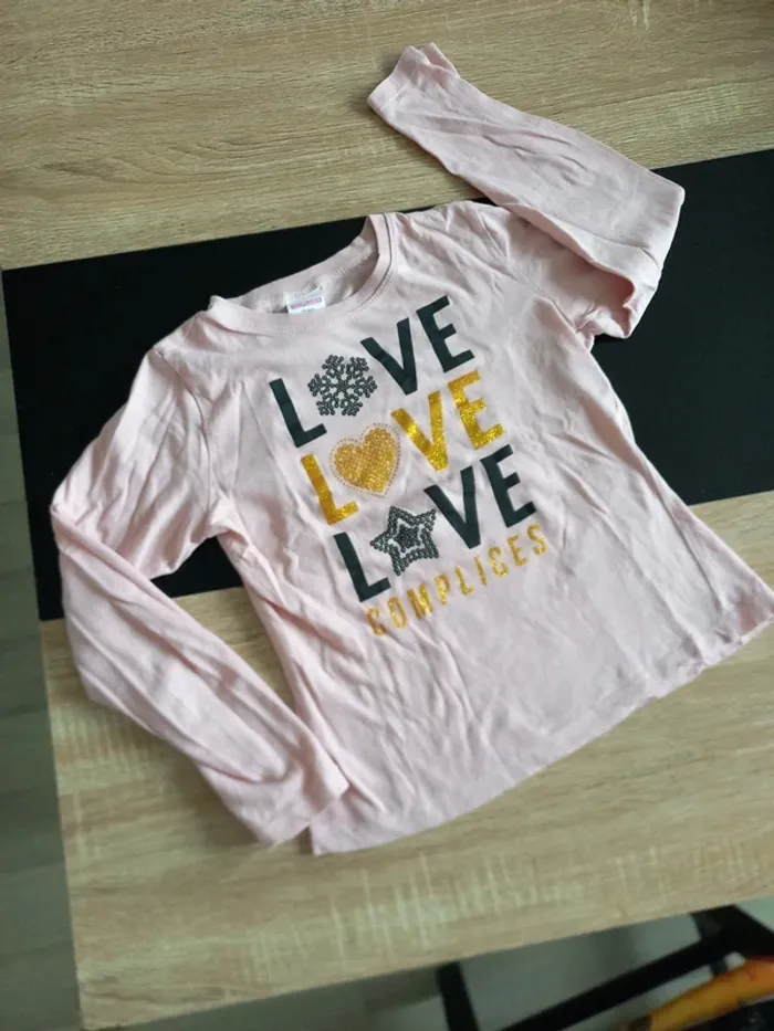 Tee-shirt manches longues fille 10 ans - photo numéro 4
