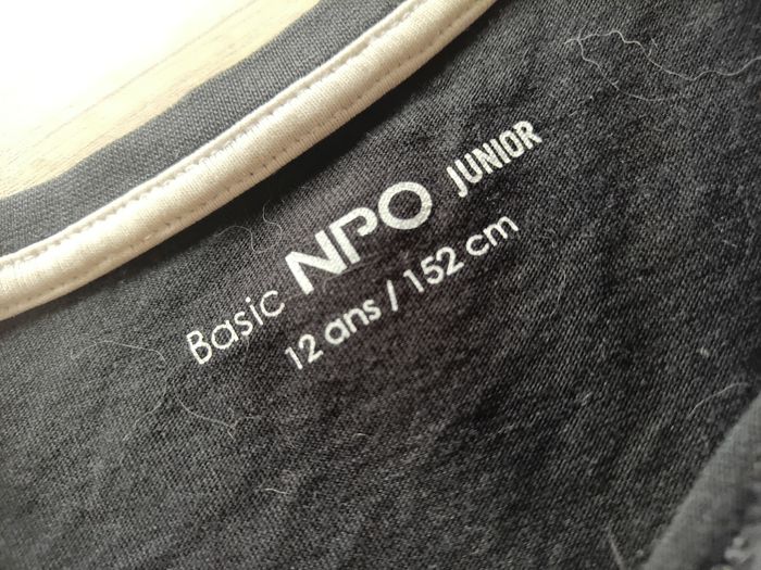 Maillot basic NPO junior 12 ans - photo numéro 2
