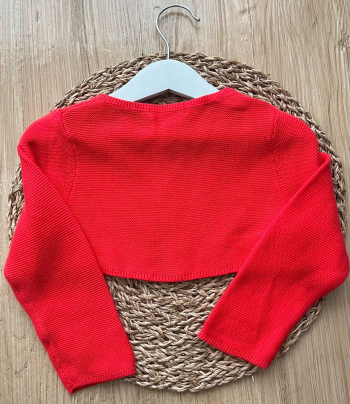 Boléro tricot rouge Obaïbi - photo numéro 3