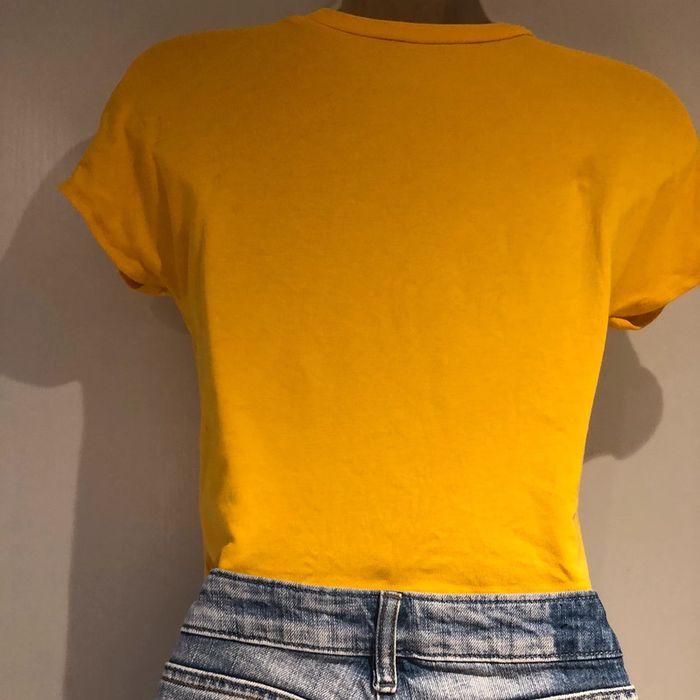 T-shirt court Zara trafaluc jaune taille S - photo numéro 3