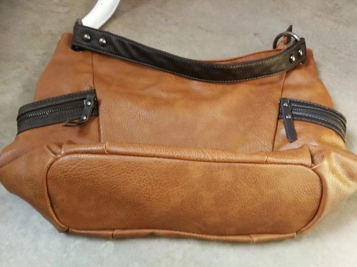 Sac à main épaule Bever's couleur camel, bonne capacité de rangement - photo numéro 4