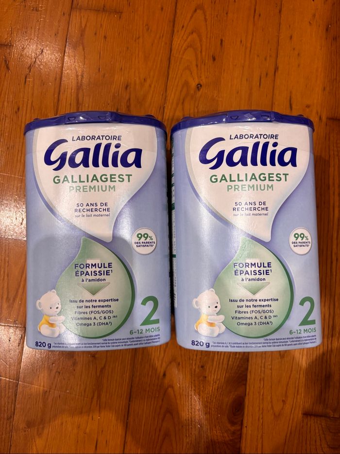 Lait Gallia formule épaissie (lot de 2)