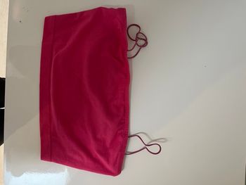 Top bandeau rose