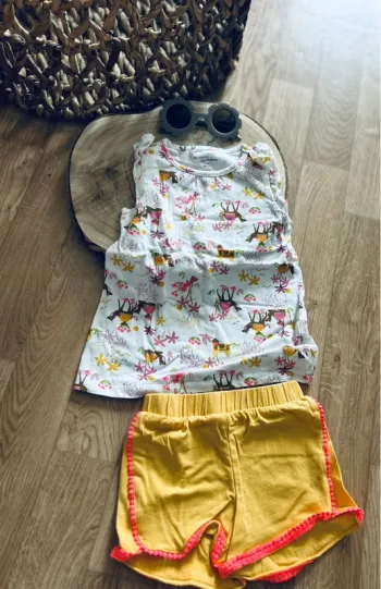Ensemble fille été short&debardeur 3ans dpam