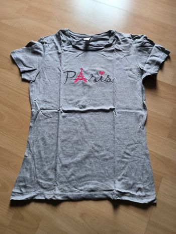 T-shirt gris Paris taille XL