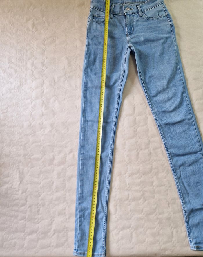 Jeans femme Levi's Strauss  710 , super skinny  , taille 34  , bleu - photo numéro 5