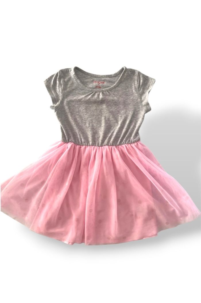 Robe fille manches courtes / 5ans / rose, gris / Cat and Jack