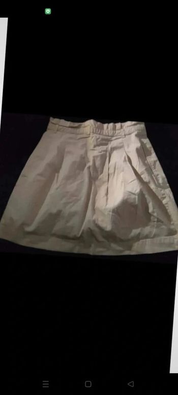 Mini jupe Zara beige