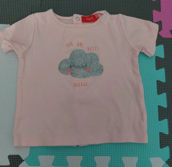 T shirt fille nuage
