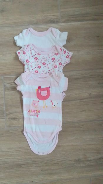 Lot 3 bodys in extenso 3 mois