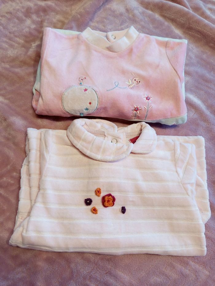 Lot de 2 pyjamas 6 mois, Mini Adelie