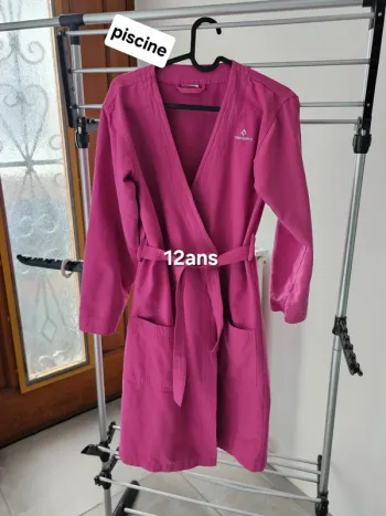 Peignoir fille tecnpro 12 ans rose ( piscine / natation)