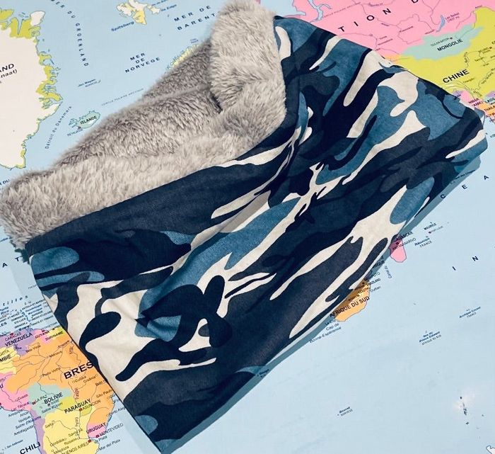 snood cache cou bébé taille 12/18 mois