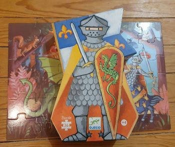 Puzzle le chevalier et le dragon