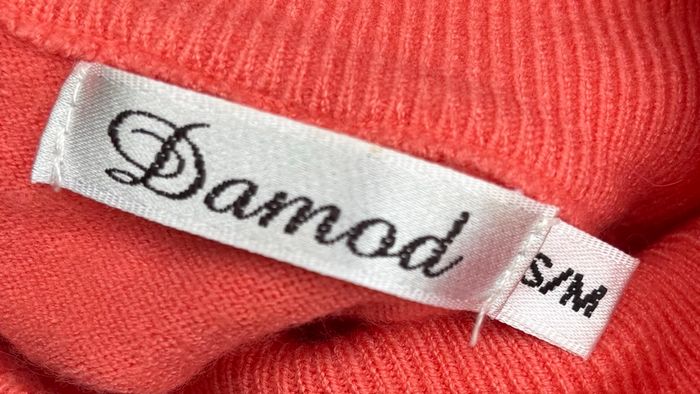 🧡 Pull fin corail à col montant – T36-38 – Damod 🧡 - photo numéro 4