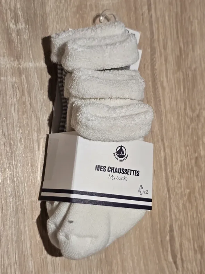 Lot de 3 paires de chaussettes Petit Bateau – T. 15-18