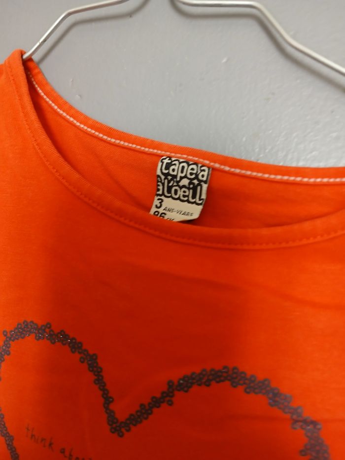 T-shirt manches longues fille 3 ans - photo numéro 2