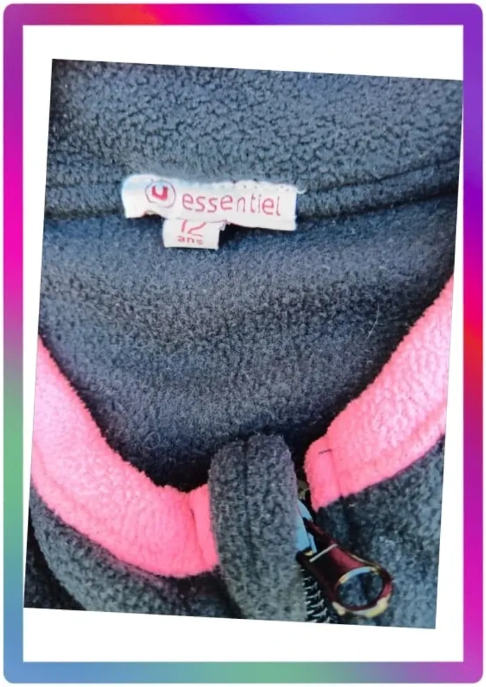 Veste zippé 12 ans U essentiel - photo numéro 3
