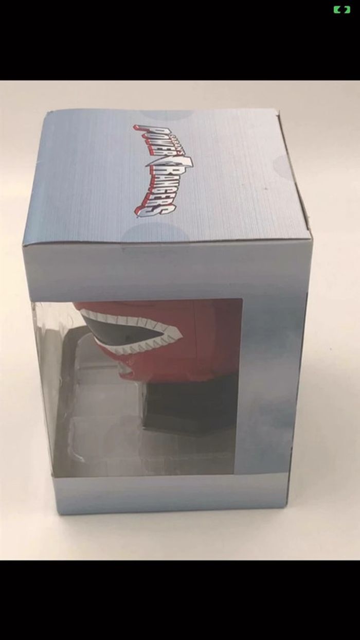 Casque de collection Power Rangers Red Ranger Helmet collection Bandai neuf - photo numéro 2