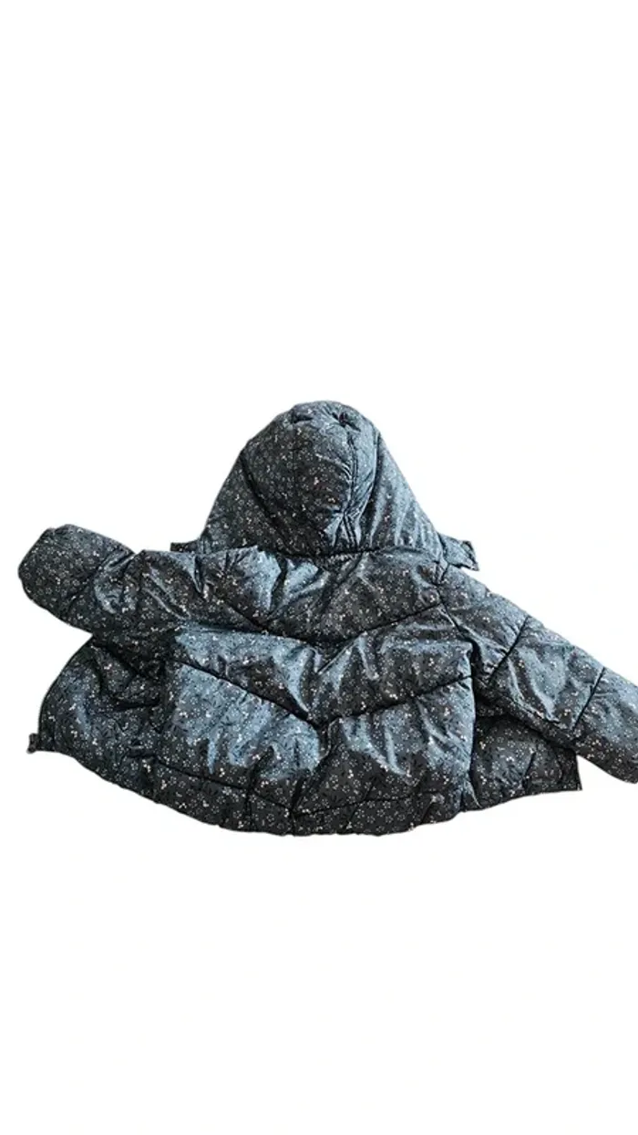 Doudoune Verbaudet – 4 ans / 104 cm – Gris Imprimé – État : Excellent - photo numéro 3