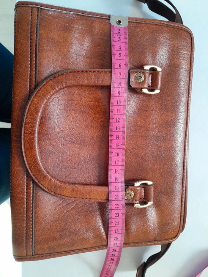 Superbe sac cuir italien vintage AILEE - photo numéro 12