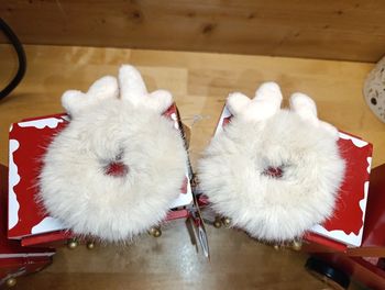 Lot de 2 chouchous de Noël tête de rennes neufs