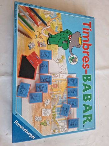 Timbres Babar 4 5 6 7 8 9 10 ans fille ou garçon