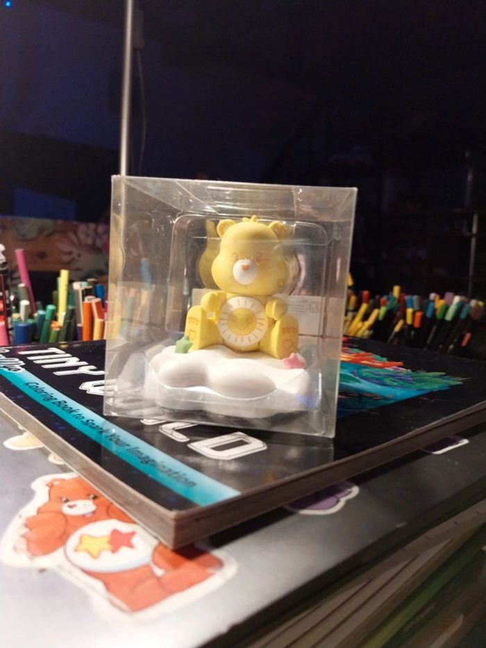 Support de téléphone bisounours care bears jaune - photo numéro 2