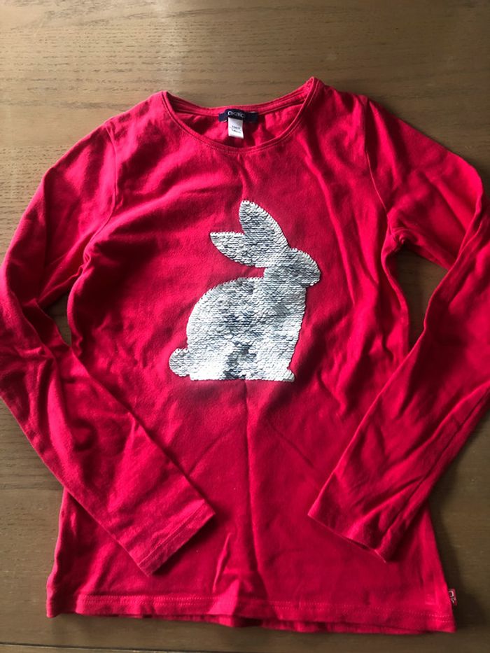 T-shirt Okaidi fuchsia 10 ans