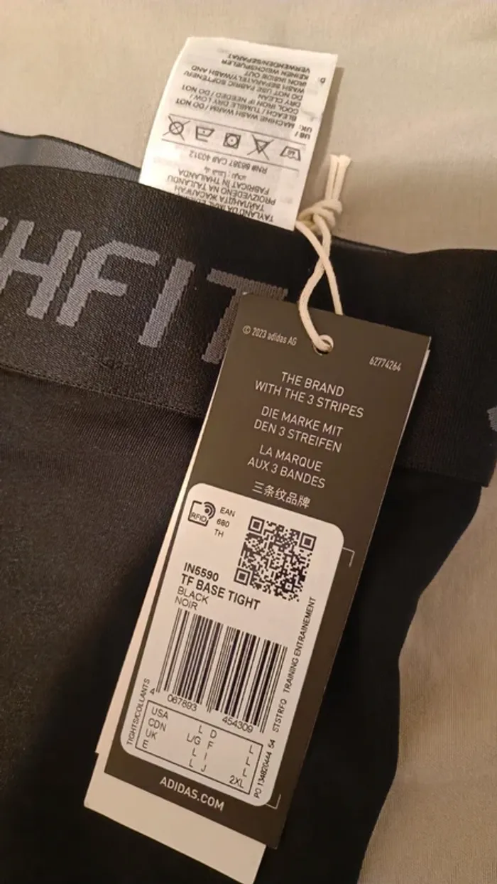 Leggings lunghi da allenamento Techfit Adidas - photo numéro 3