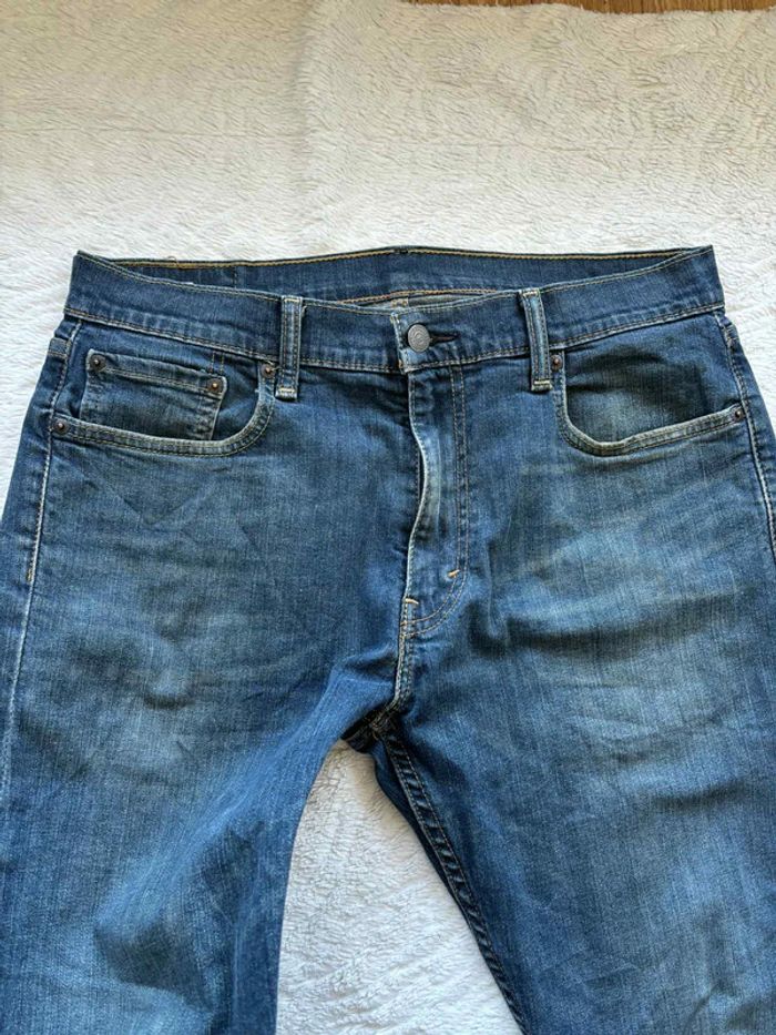 Jean Levi’s homme 502 slim Taper fuselé W33 L30 (42‑44 FR / L) Bleu foncé délavé État très bon - photo numéro 9