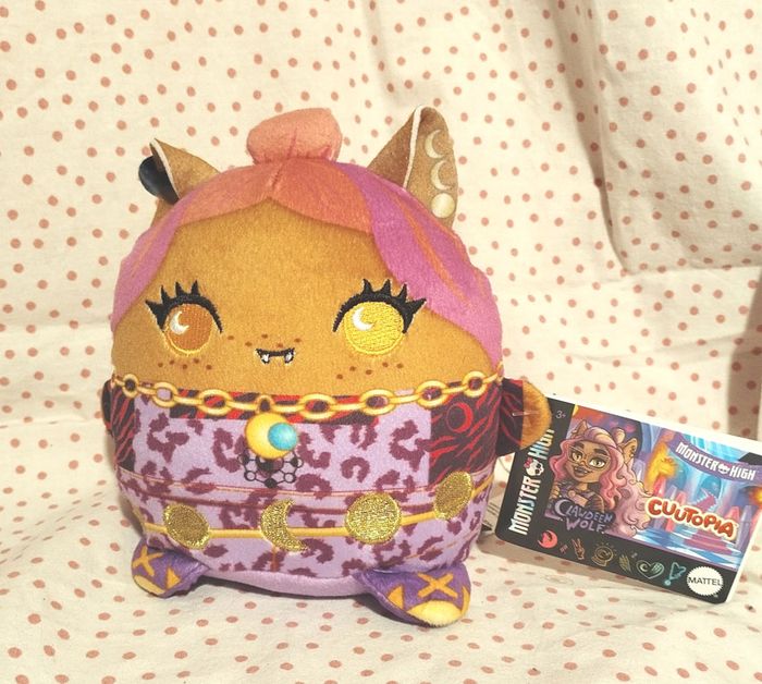 peluche Monster High neuve Clawdeen Wolf collection Cuutopia