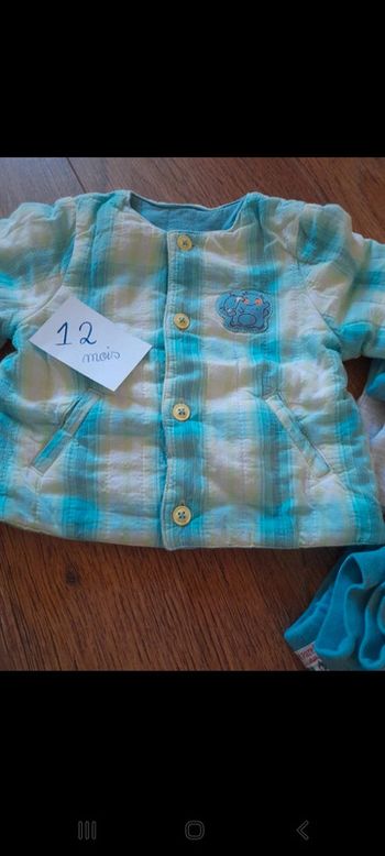 Veste chaude réversible 9 mois