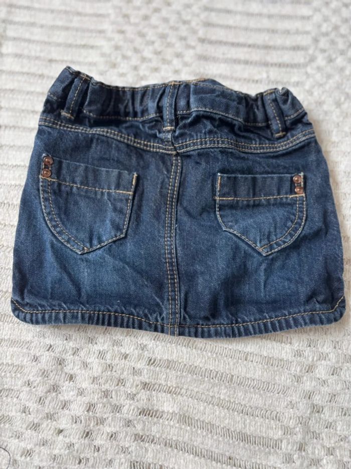 Jupe en jeans fille 18 mois - photo numéro 4