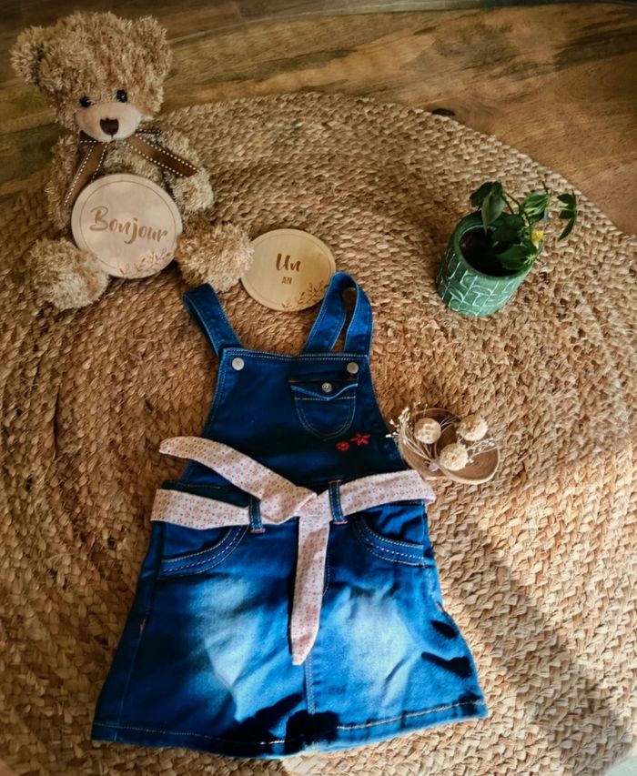 Salopette jupe jeans