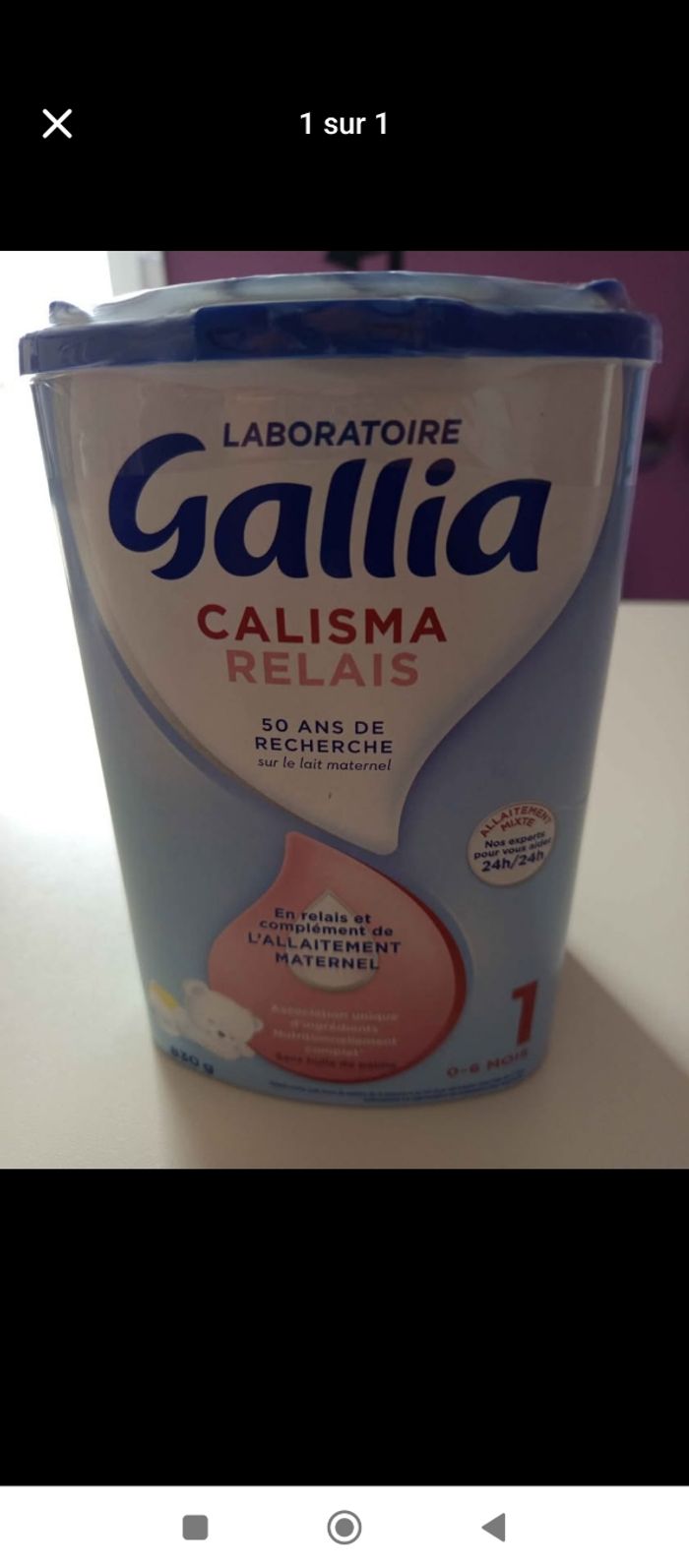 Gallia relais  allaitement